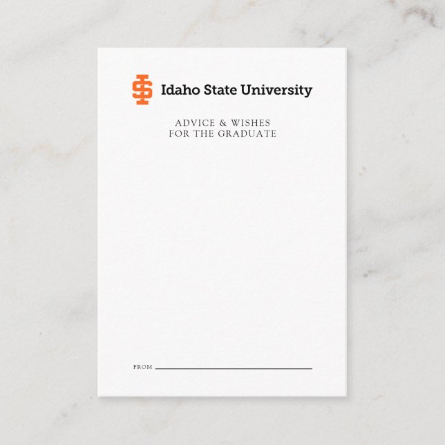 Idaho State University Official Logo Design Card (Front)