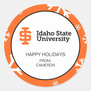 Idaho State University Official Logo Design Classic Round Sticker