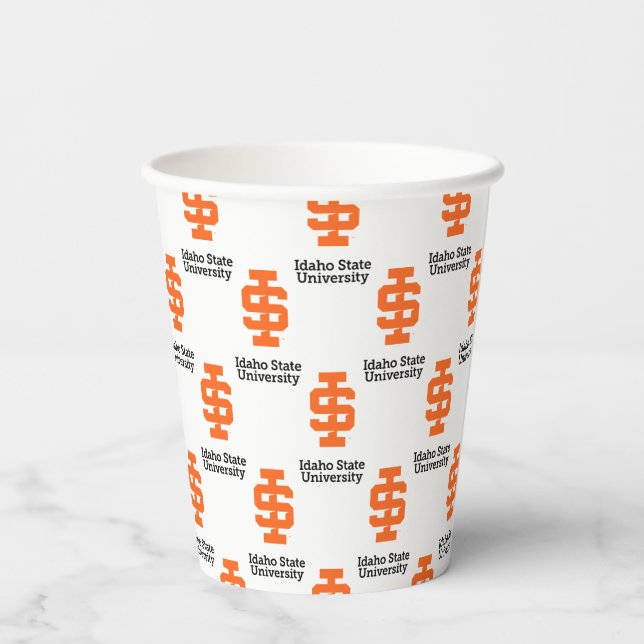 Idaho State University Official Logo Design Paper Cups (Back)