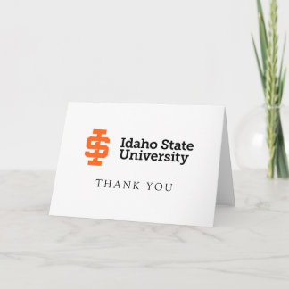 Idaho State University Official Logo Design Thank You Card