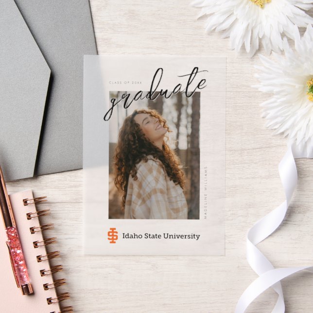 Idaho State University Official Logo Design Vellum Invitations (Wedding)