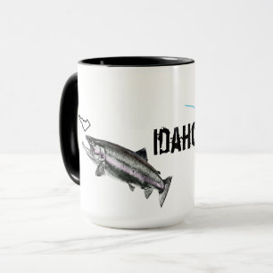 IDAHO STEELHEAD -HERE FISHY FISHY - STRIKING IDAHO MUG