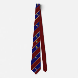 Idaho stripes flag tie