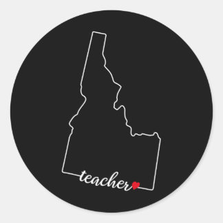 Idaho Teacher Appreciation Gifts  Classic Round Sticker