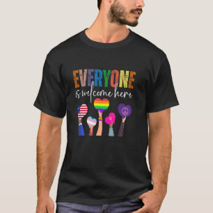 Idaho Teacher Everyone Is Welcome Here Fist Hand S T-Shirt