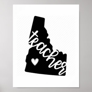 Idaho Teacher State Pride For Educators  Poster