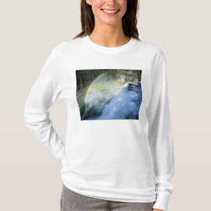 Idaho. USA. Rainbow in spray above Upper Mesa T-Shirt