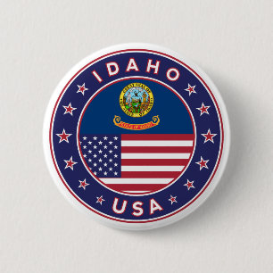 Idaho, USA States, Idaho t-shirt 6 Cm Round Badge