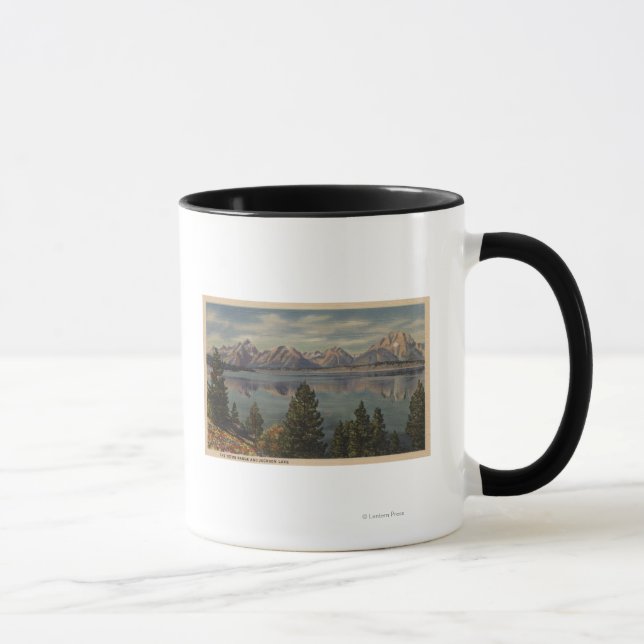 Idaho - View of the Teton Range & Jackson Lake Mug (Right)
