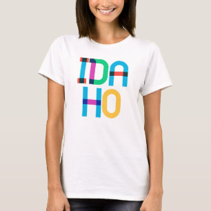 Idaho Vintage Retro Colourful 80s Pop Art Type T-Shirt