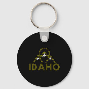 Idaho Vintage Retro Mountains Hiking Souvenir Gift Key Ring