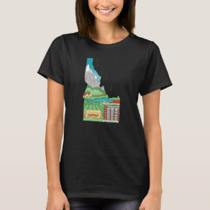 Idaho Vintage State Map Pride T-Shirt