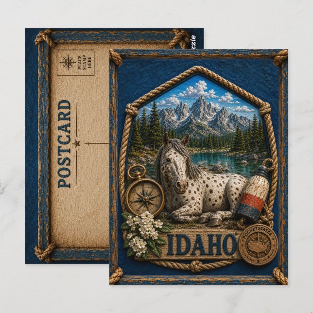 Idaho Vintage Travel Postcard (Front/Back)