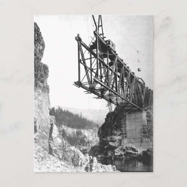 Idaho Washington Northern Railroad Bridge Postcard (Front)