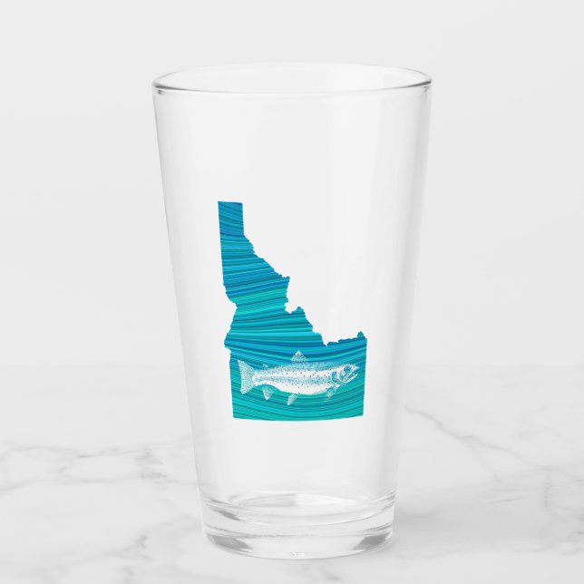 Idaho Wave Fishing Glass (Front)