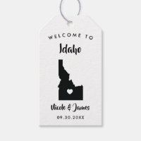 Idaho Wedding Welcome Bag Tags for Hotel Guests