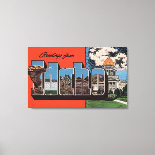 IdahoLarge Letter ScenesIdaho Canvas Print