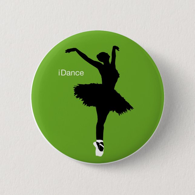 iDance (Green) 6 Cm Round Badge (Front)