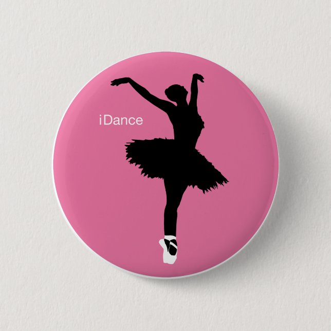 iDance (Pink) 6 Cm Round Badge (Front)