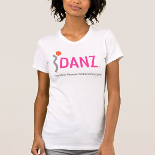 iDANZ Logo White Camisole Fitted T-Shirt