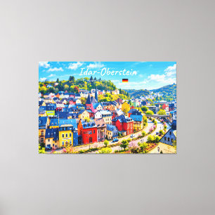 Idar-Oberstein, Germany - Colourful Town Canvas Print