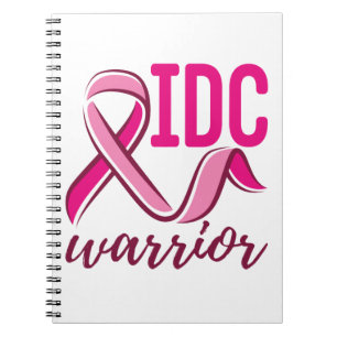 IDC Warrior Breast Cancer Awareness Notebook