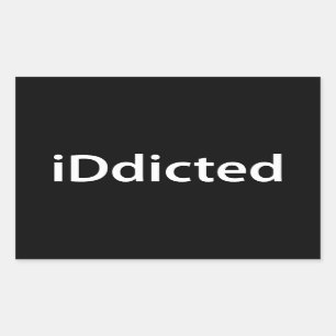 iDdicted Rectangular Sticker