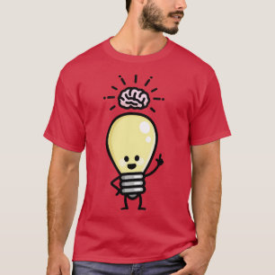 Idea creative genius light bulb brains creativity  T-Shirt