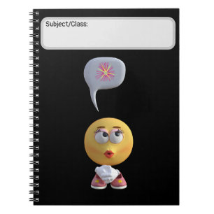 "Idea Emoji" (Black) Notebook