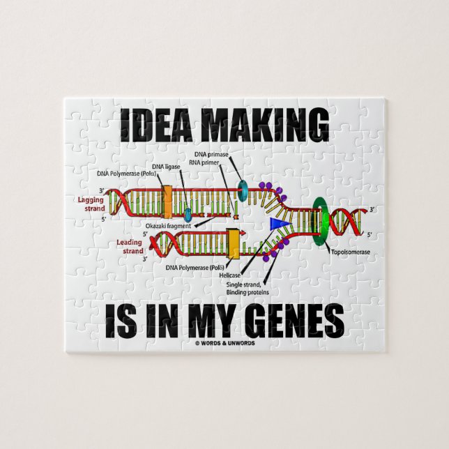 Idea Making Is In My Genes (DNA Replication) Jigsaw Puzzle (Horizontal)