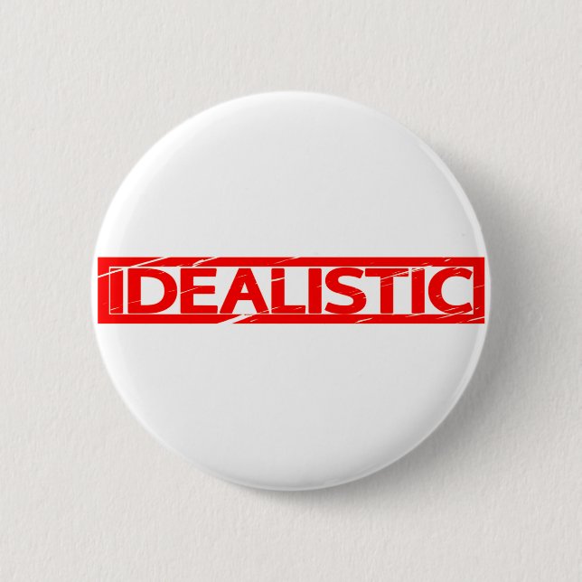 Idealistic Stamp 6 Cm Round Badge (Front)