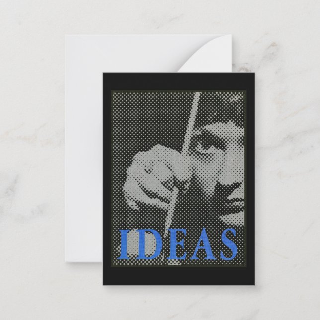 Ideas - 1981 promo graphic card (Front)