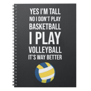 Ideas For Volleyball Team Gifts For Her Player Notebook