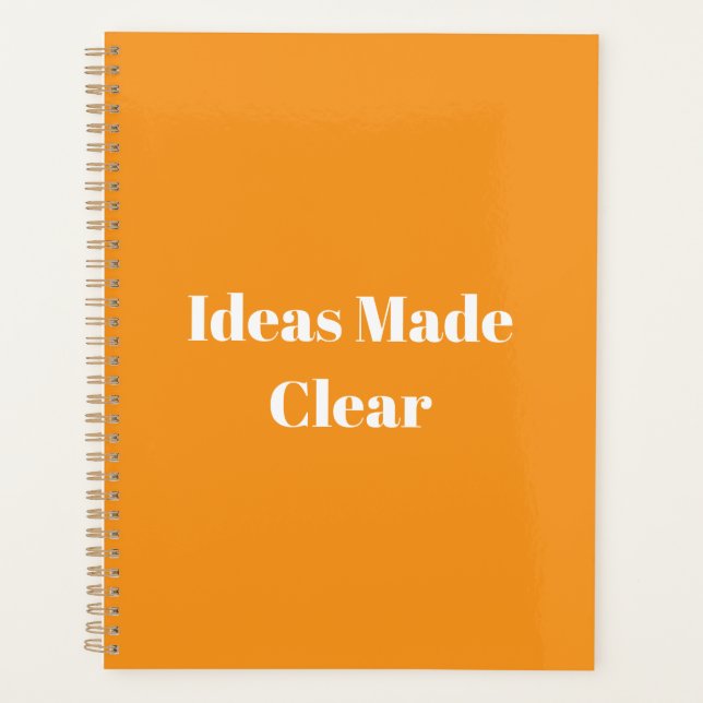 Ideas Made Clear  Planner (Front)