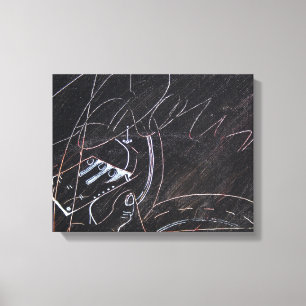 Idees Blanches et Tableaux Noirs 3 detail Canvas Print