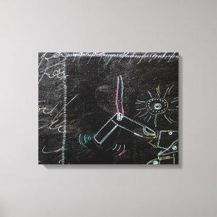 Idees Blanches & Tableaux Noirs 1 in4pieces Canvas Print