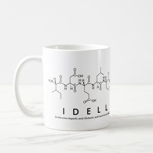 Idell peptide name mug (Left)