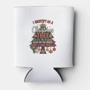 Identify As Christmas Tree Crown Balls Can Cooler