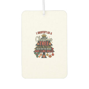 Identify As Christmas Tree Crown Balls Car Air Freshener