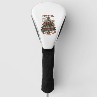 Identify As Christmas Tree Crown Balls Golf Head Cover