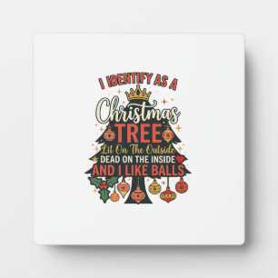 Identify As Christmas Tree Crown Balls Plaque