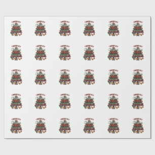 Identify As Christmas Tree Crown Balls Wrapping Paper