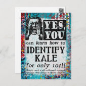Identify Kale - Funny Vintage Ad Postcard (Front/Back)