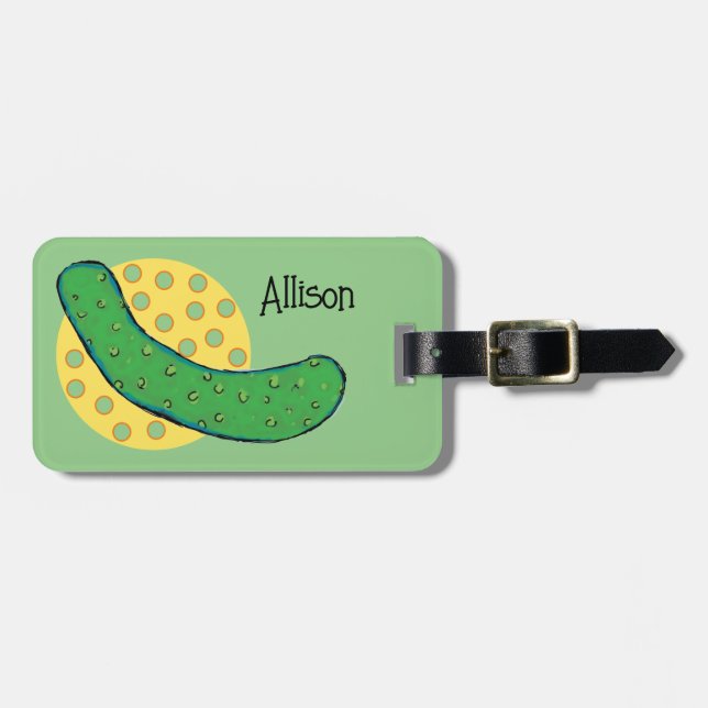 Identify your Pickleball bag Luggage Tag (Front Horizontal)