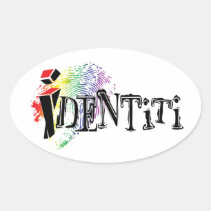 Identiti Oval Sticker