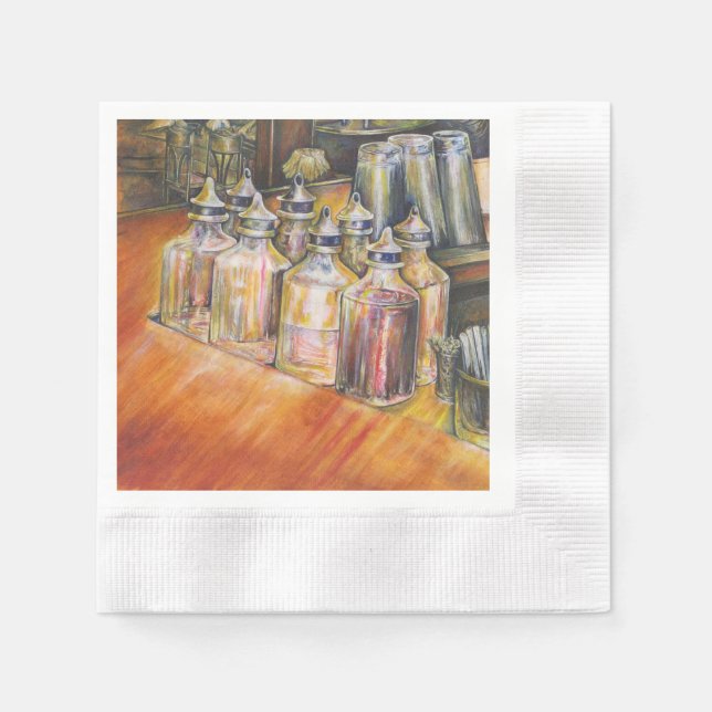 Ideography of Golden Light Napkin (Front)