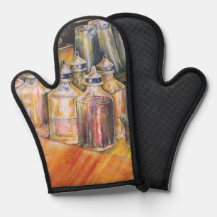 Ideography of Golden Light. Oven Mitt