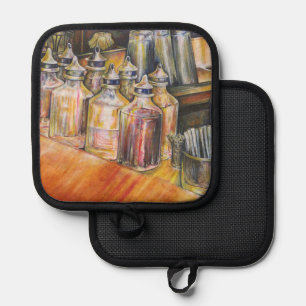 Ideography of Golden Light. Pot Holder