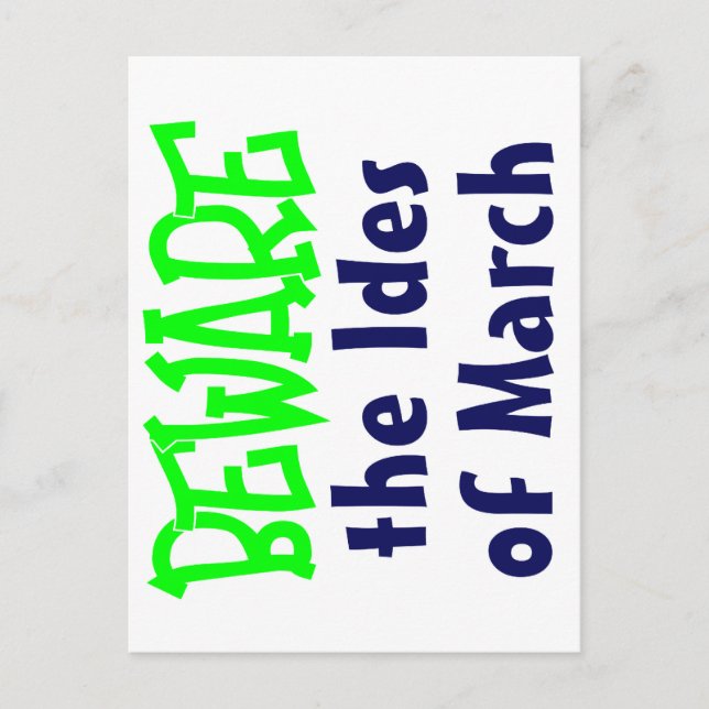 Ides of March Postcard (Front)