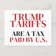 Ides of Trump Tariffs are Taxes Paid By Us Red